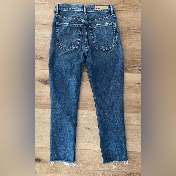 GRLFRND revolve straight leg denim karolina 100% cotton jeans, size 24 - Picture 4 of 9